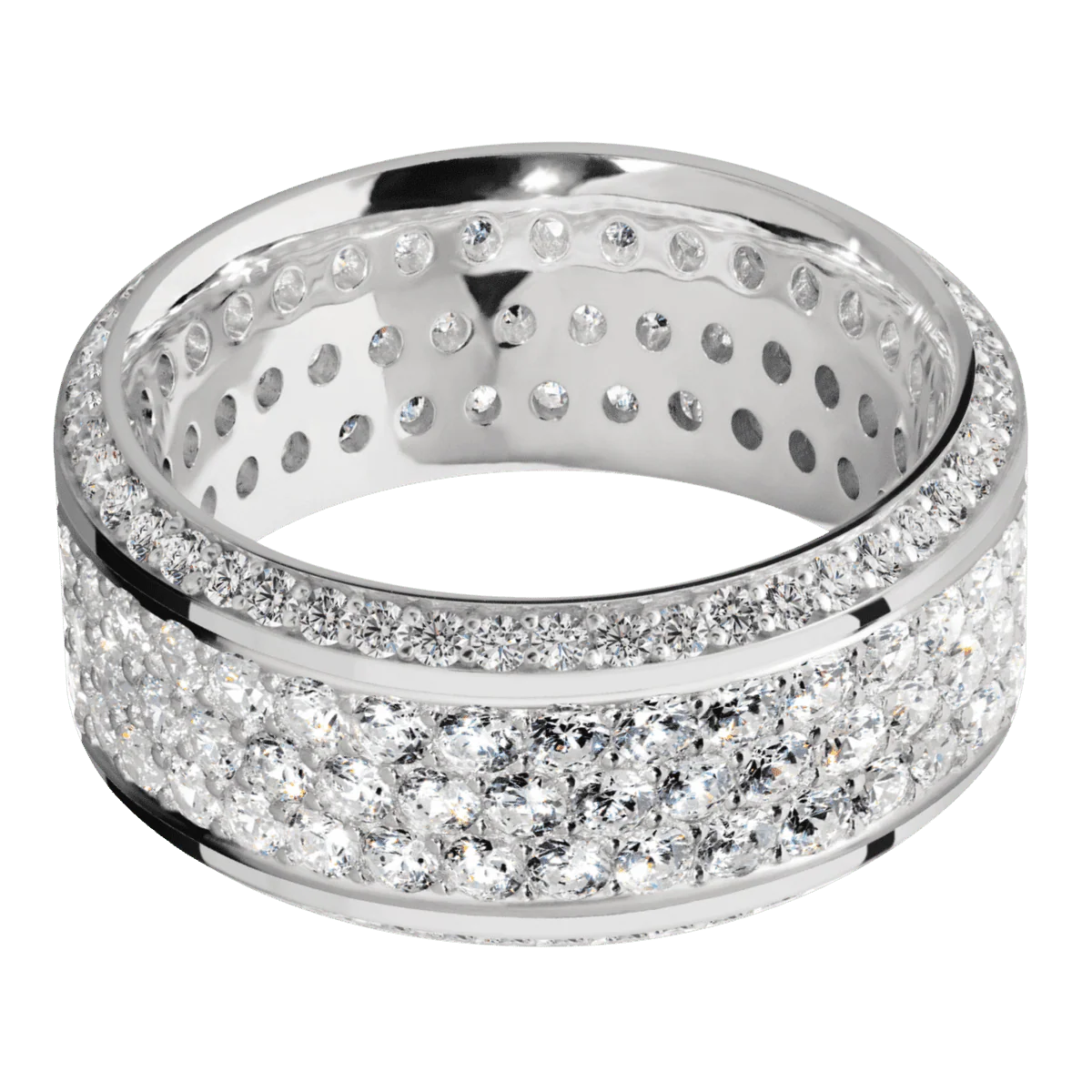 14K White Gold + Polish , Polish Finish - Image 3