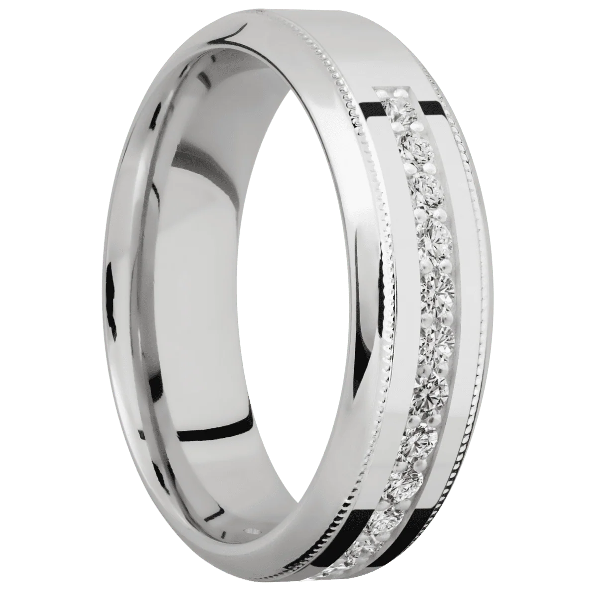 14K White Gold + Polish , Polish Finish