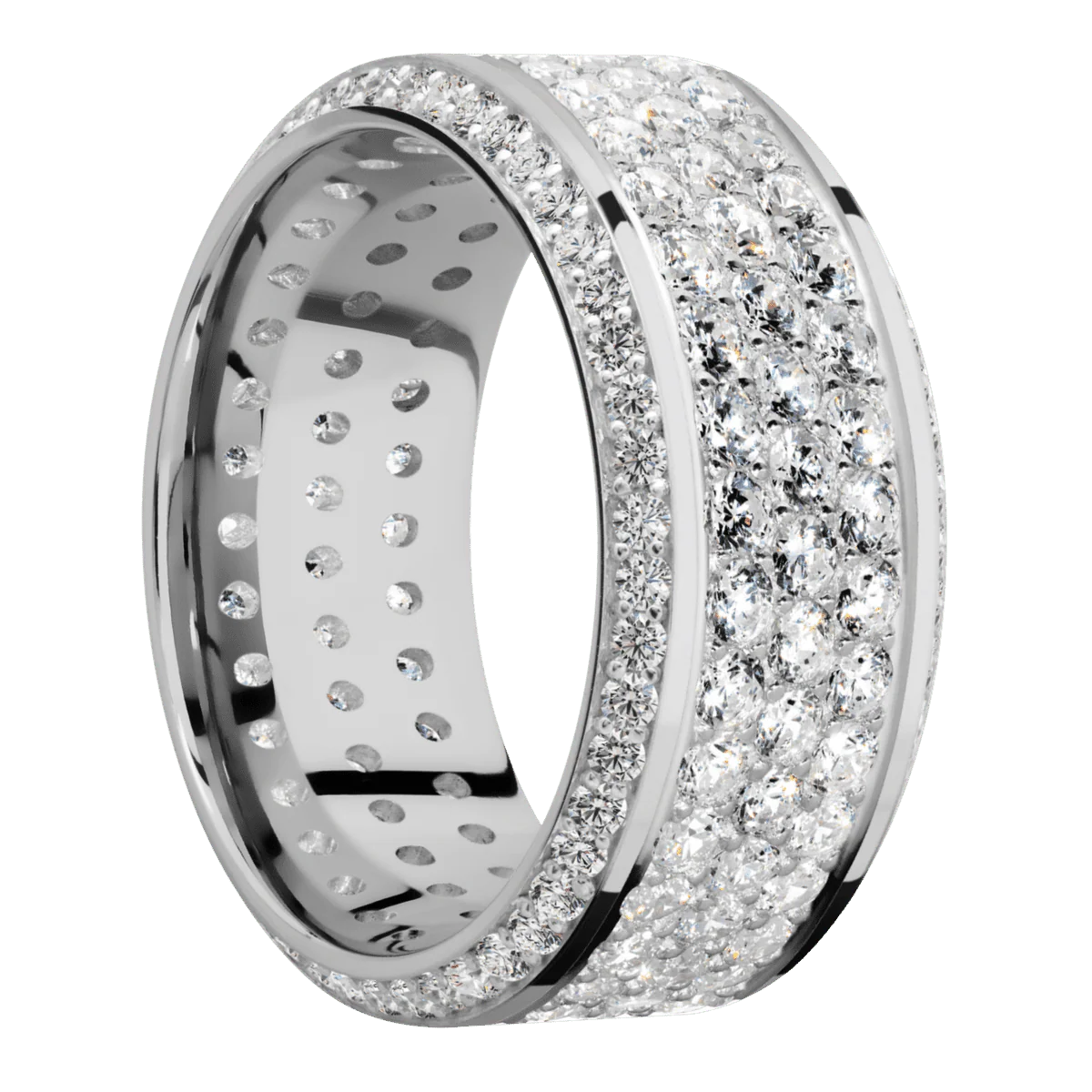 14K White Gold + Polish , Polish Finish