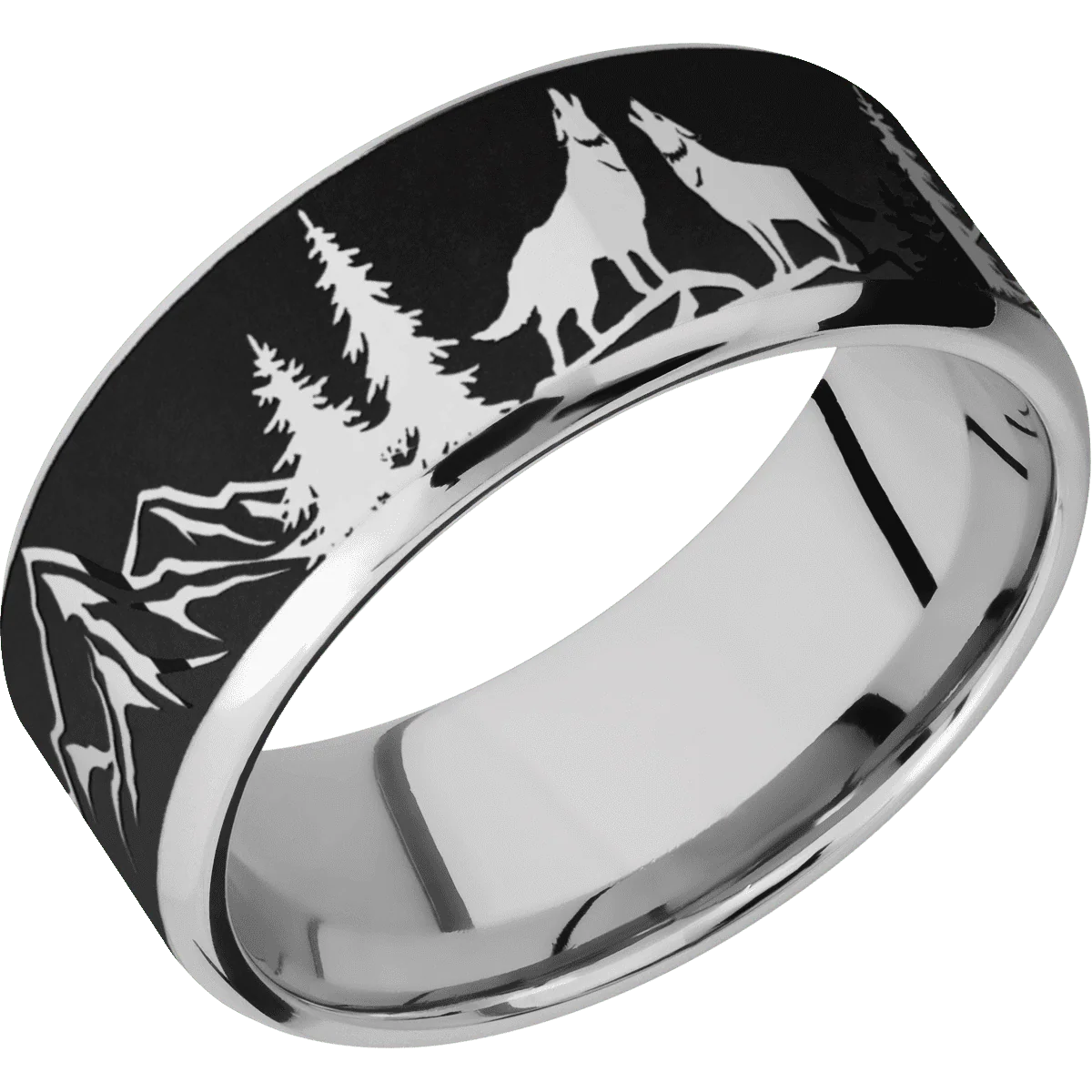 14K White Gold + Polish , Polish Finish - Image 2
