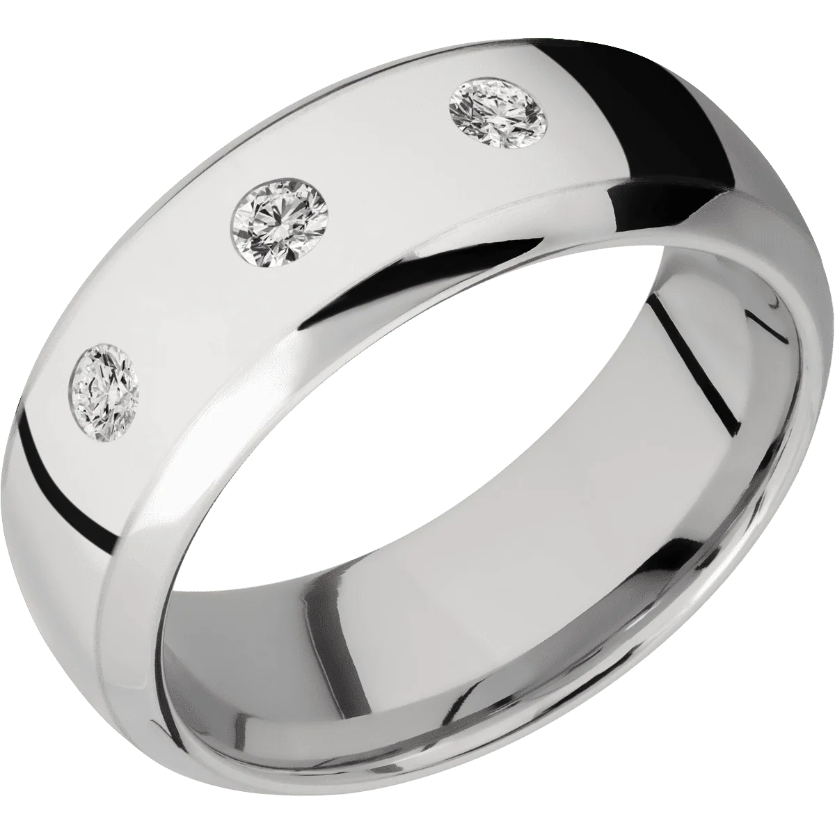 14K White Gold + Polish , Polish Finish - Image 2