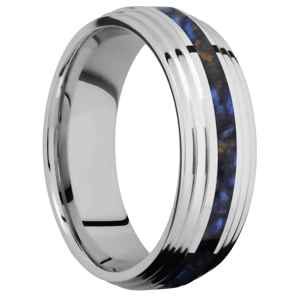 14K White Gold + Polish , Polish Finish