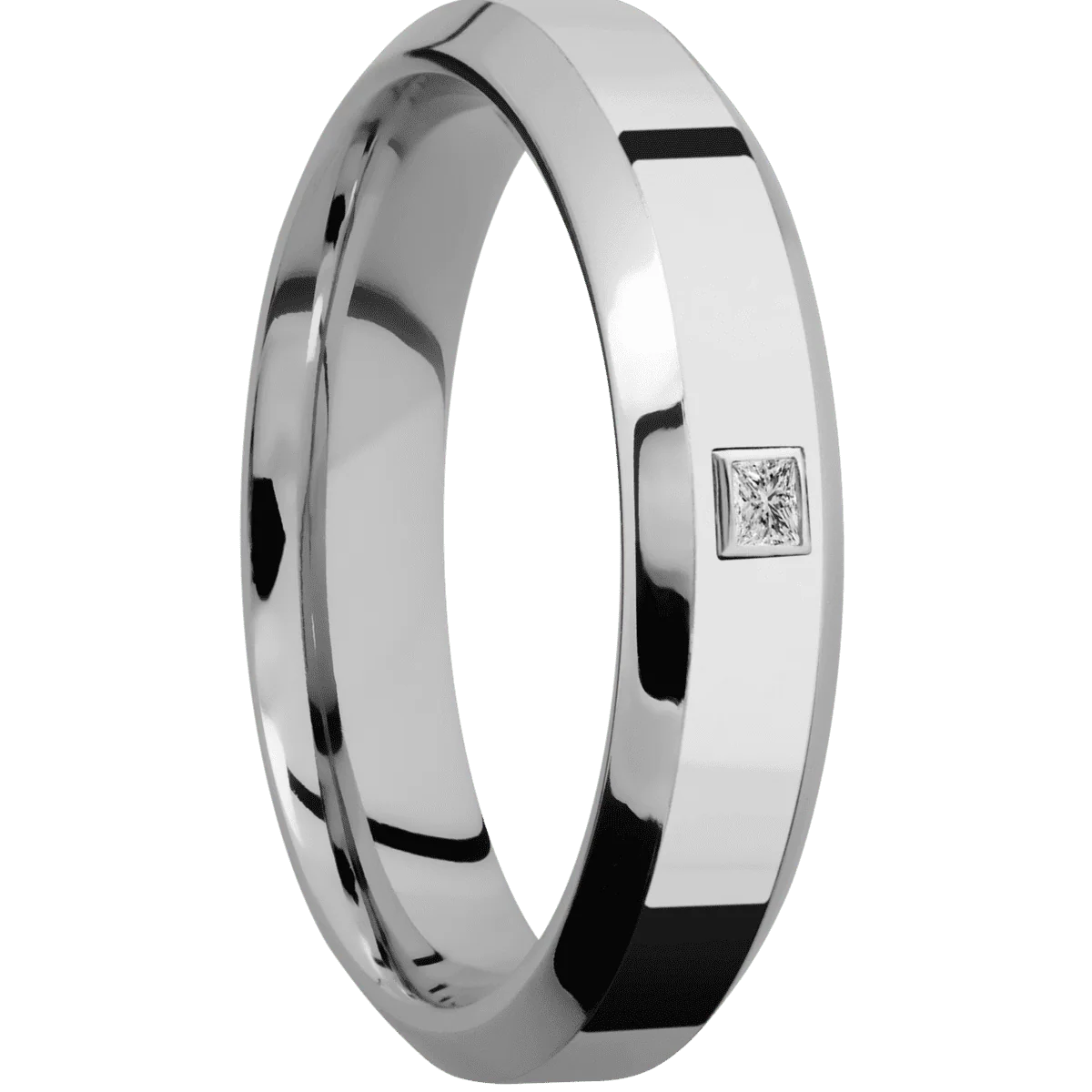 14K White Gold + Polish , Polish Finish