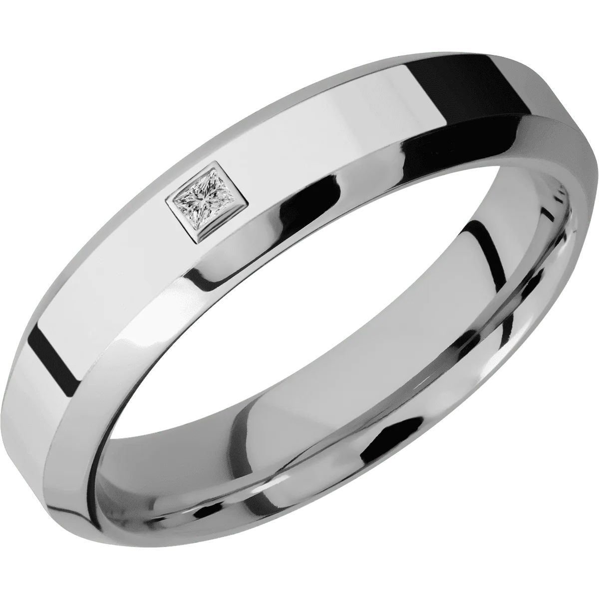 14K White Gold + Polish , Polish Finish - Image 2
