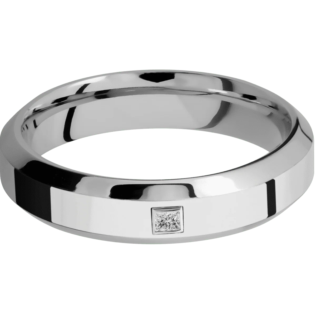 14K White Gold + Polish , Polish Finish - Image 3