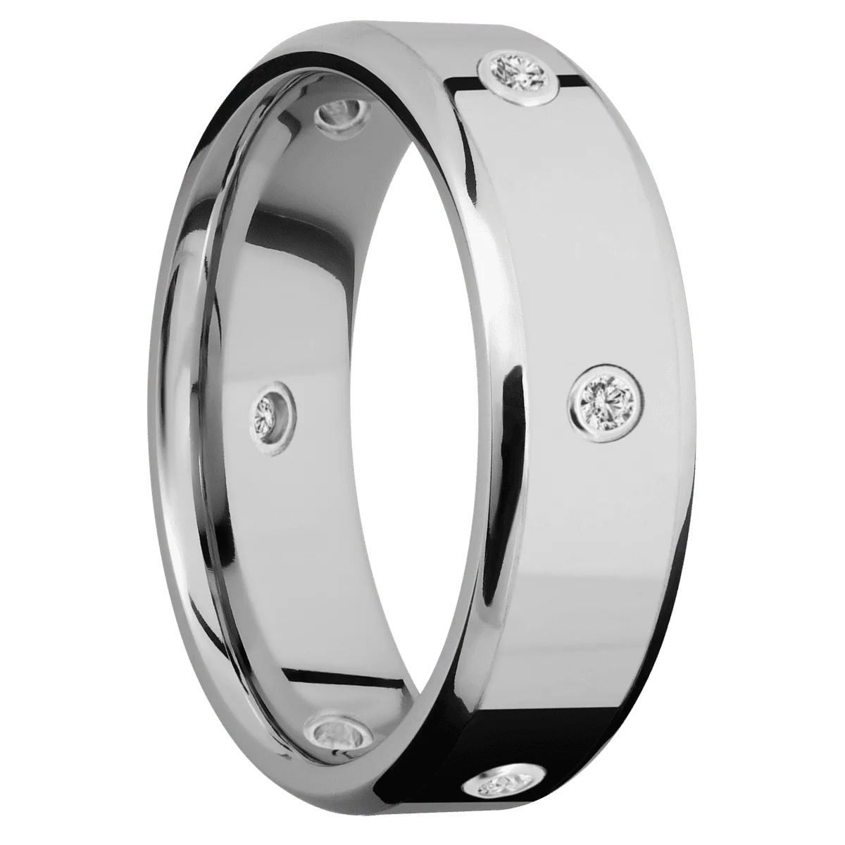 14K White Gold + Polish , Polish Finish