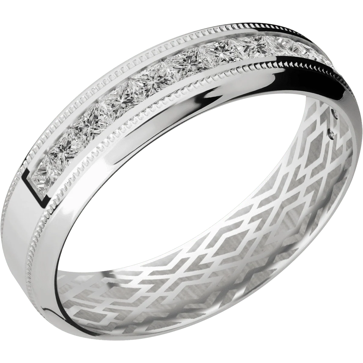 14K White Gold + Polish , Polish Finish - Image 2