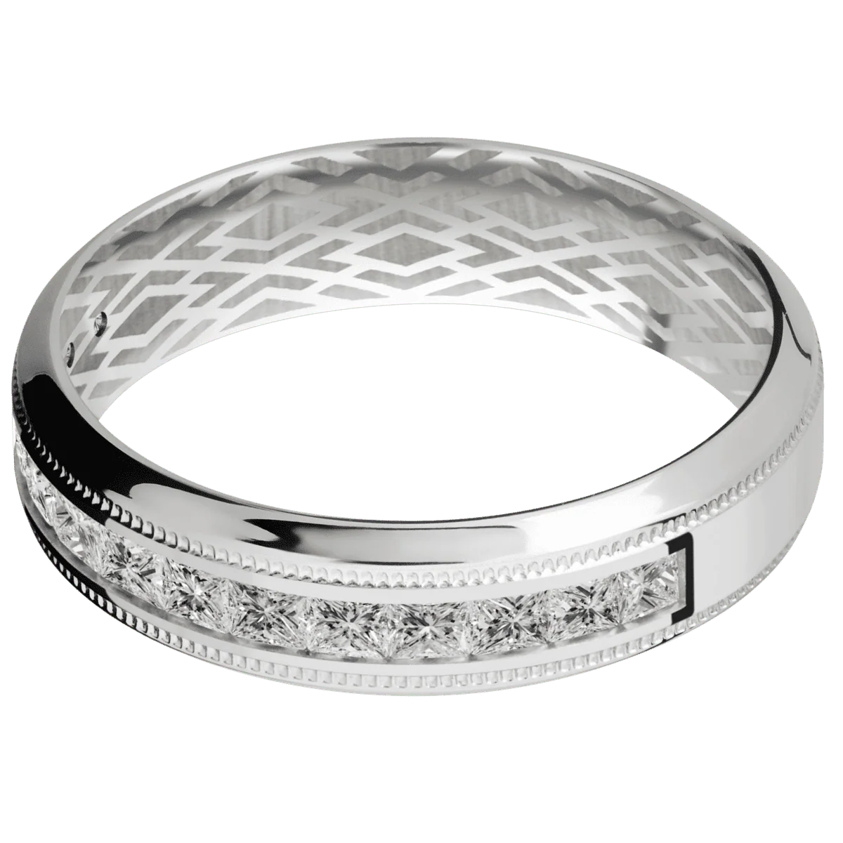 14K White Gold + Polish , Polish Finish - Image 3