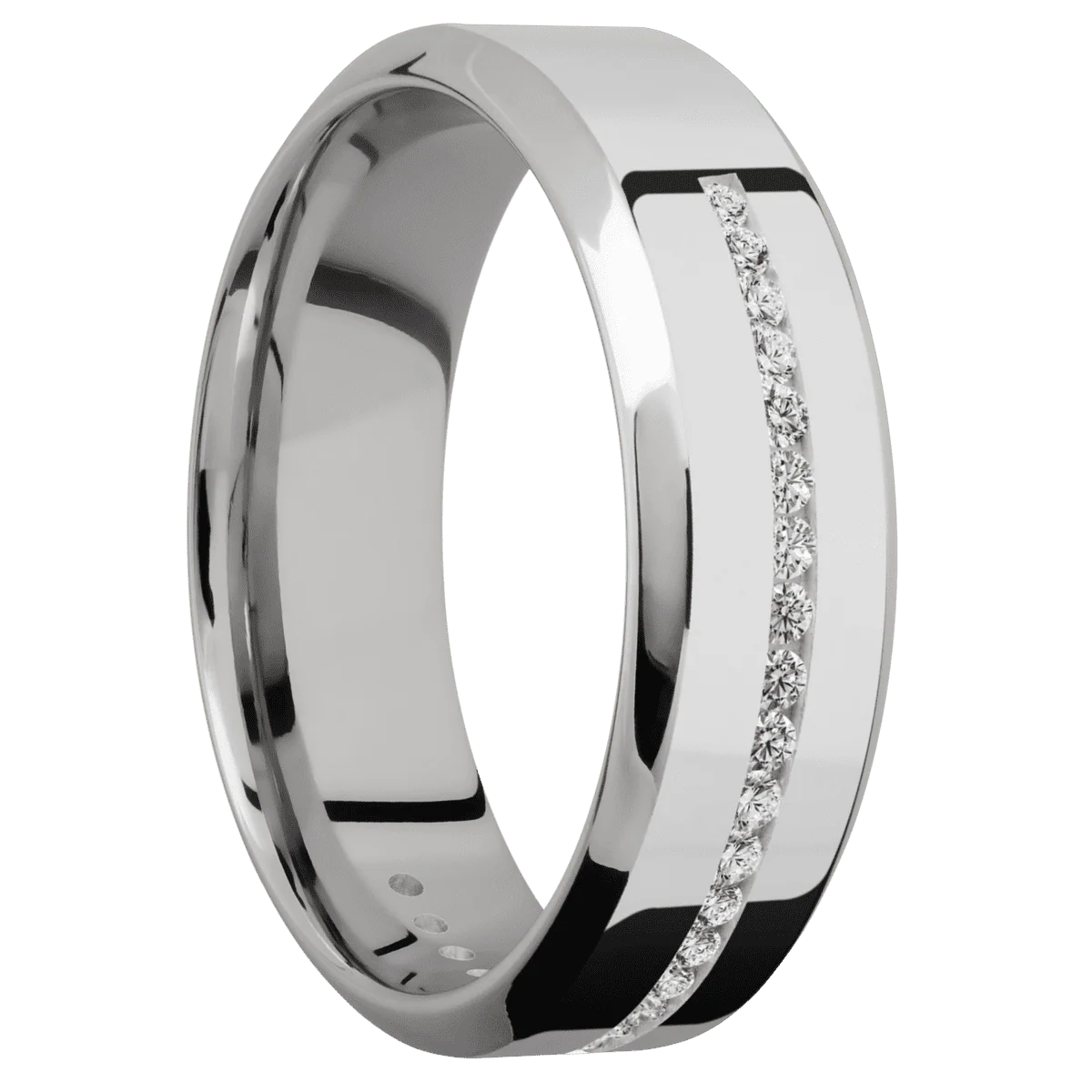14K White Gold + Polish , Polish Finish