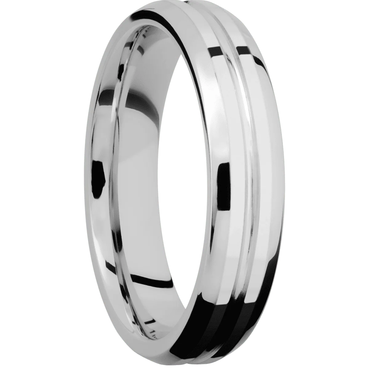 14K White Gold + Polish , Polish Finish