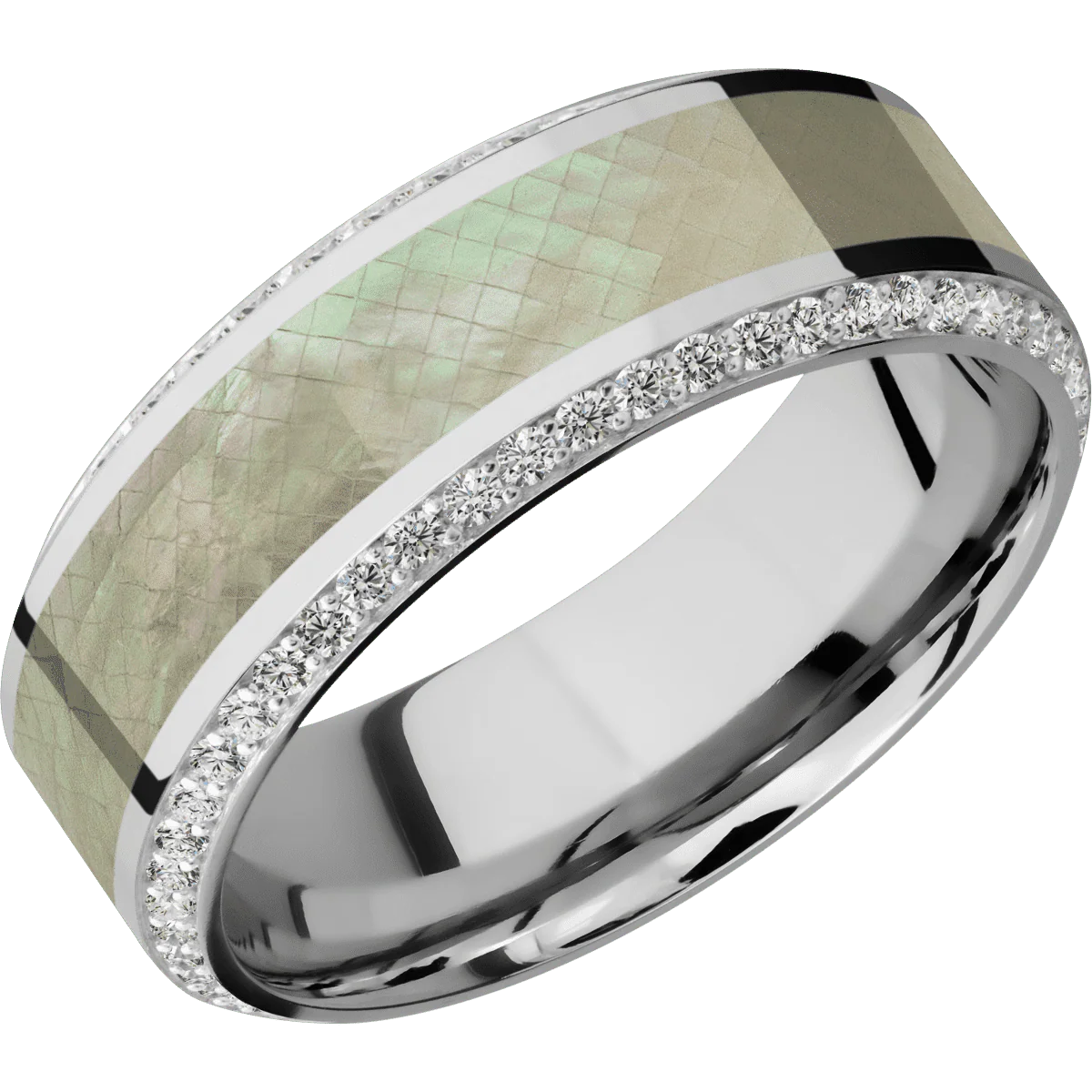 14K White Gold + Polish , Polish Finish - Image 2