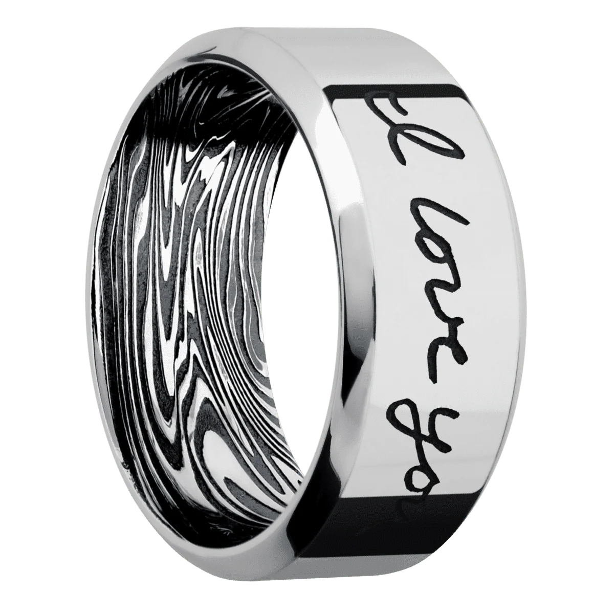14K White Gold + Polish , Polish Finish + Kinetic