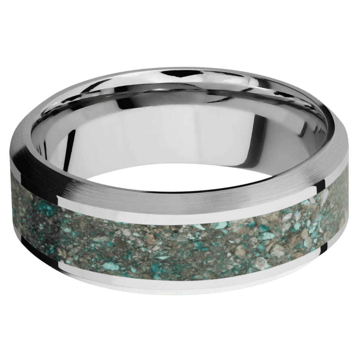 14K White Gold + Polish , Satin Finish - Image 3