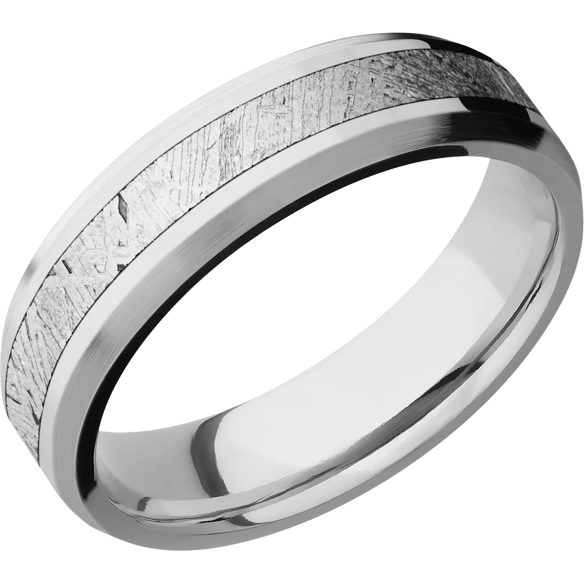 14K White Gold + Polish , Satin Finish - Image 2
