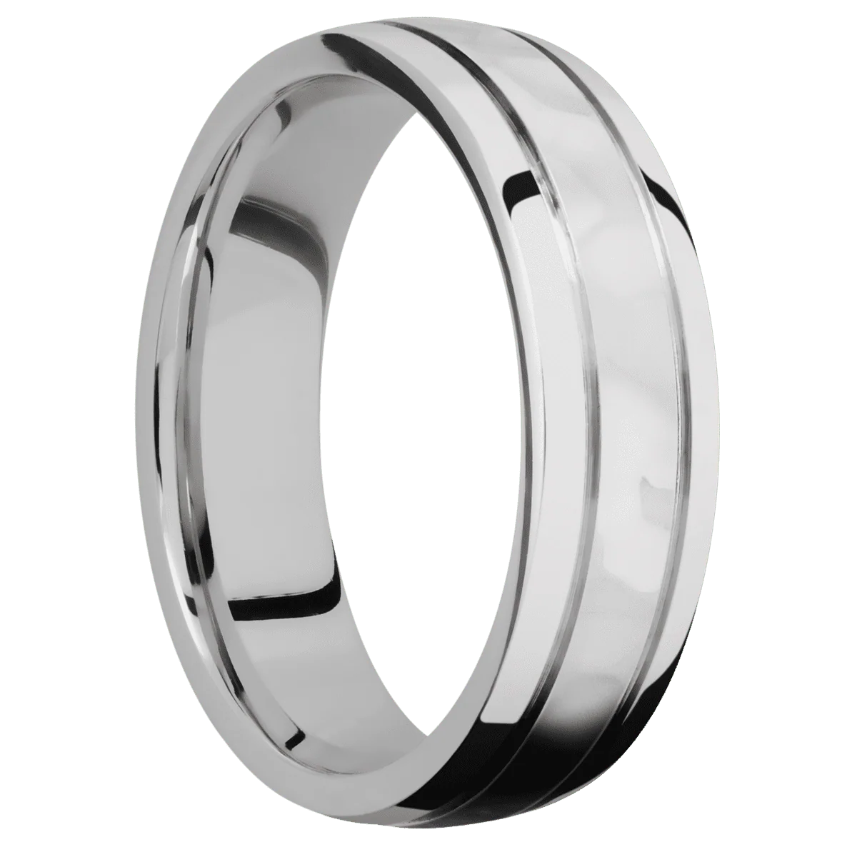 14K White Gold + Rockpolish , Polish Finish