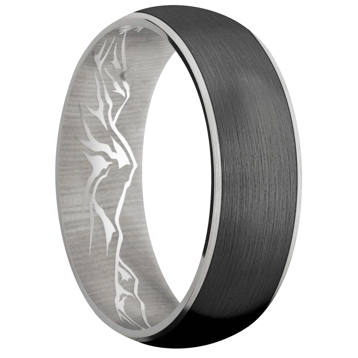 14K White Gold + Satin Finish