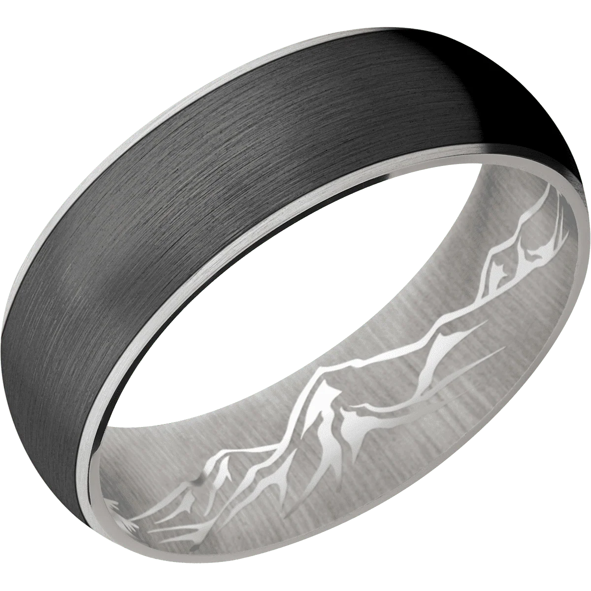 14K White Gold + Satin Finish - Image 2