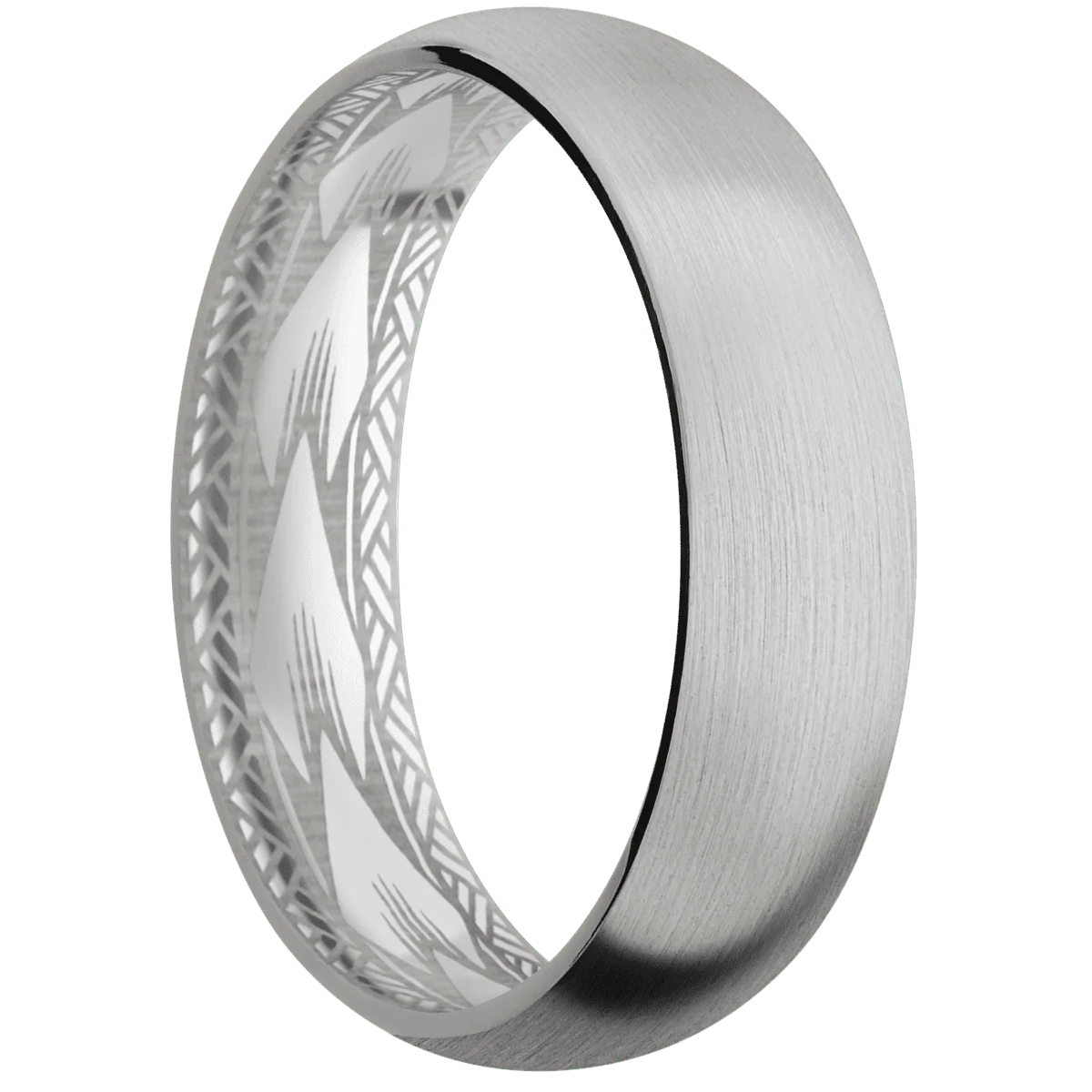 14K White Gold + Satin Finish