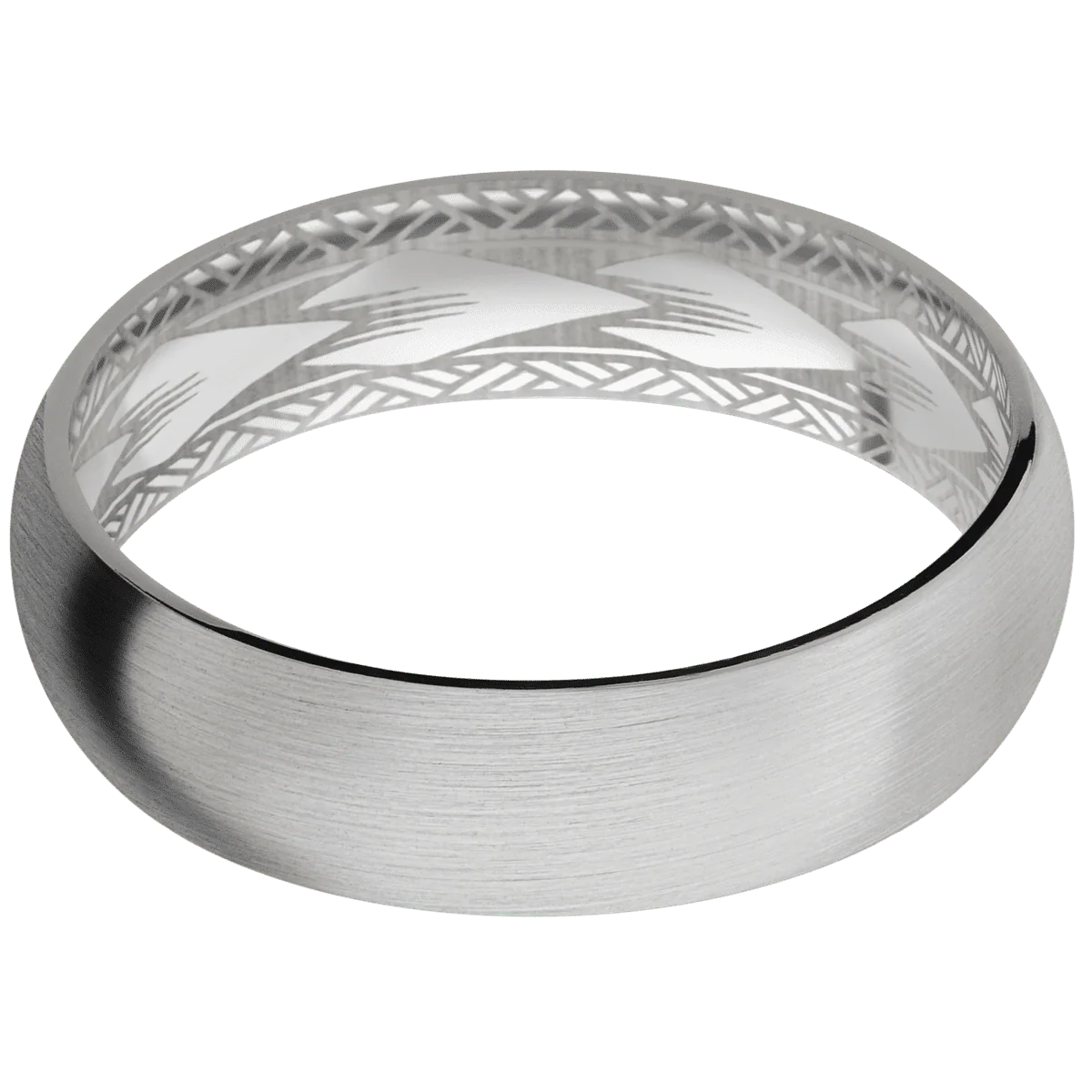 14K White Gold + Satin Finish - Image 3