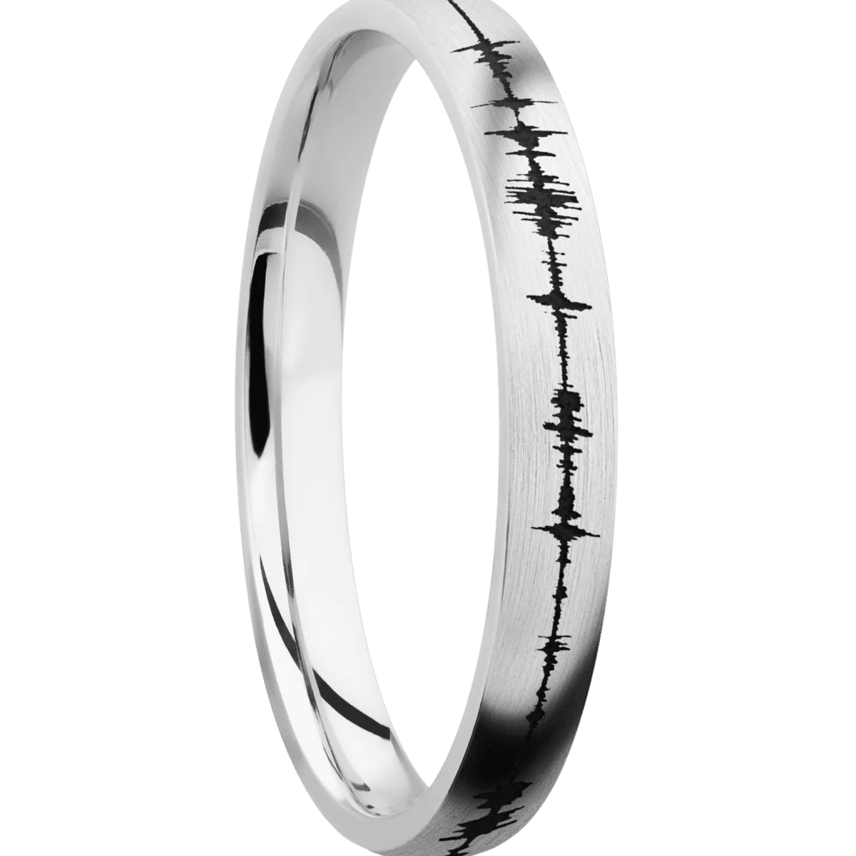 14K White Gold + Satin Finish