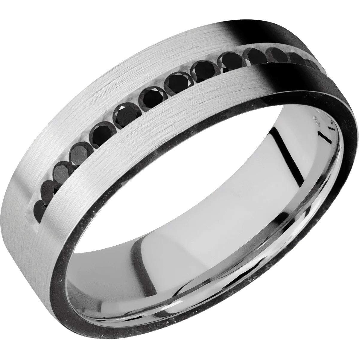 14K White Gold + Satin Finish - Image 2