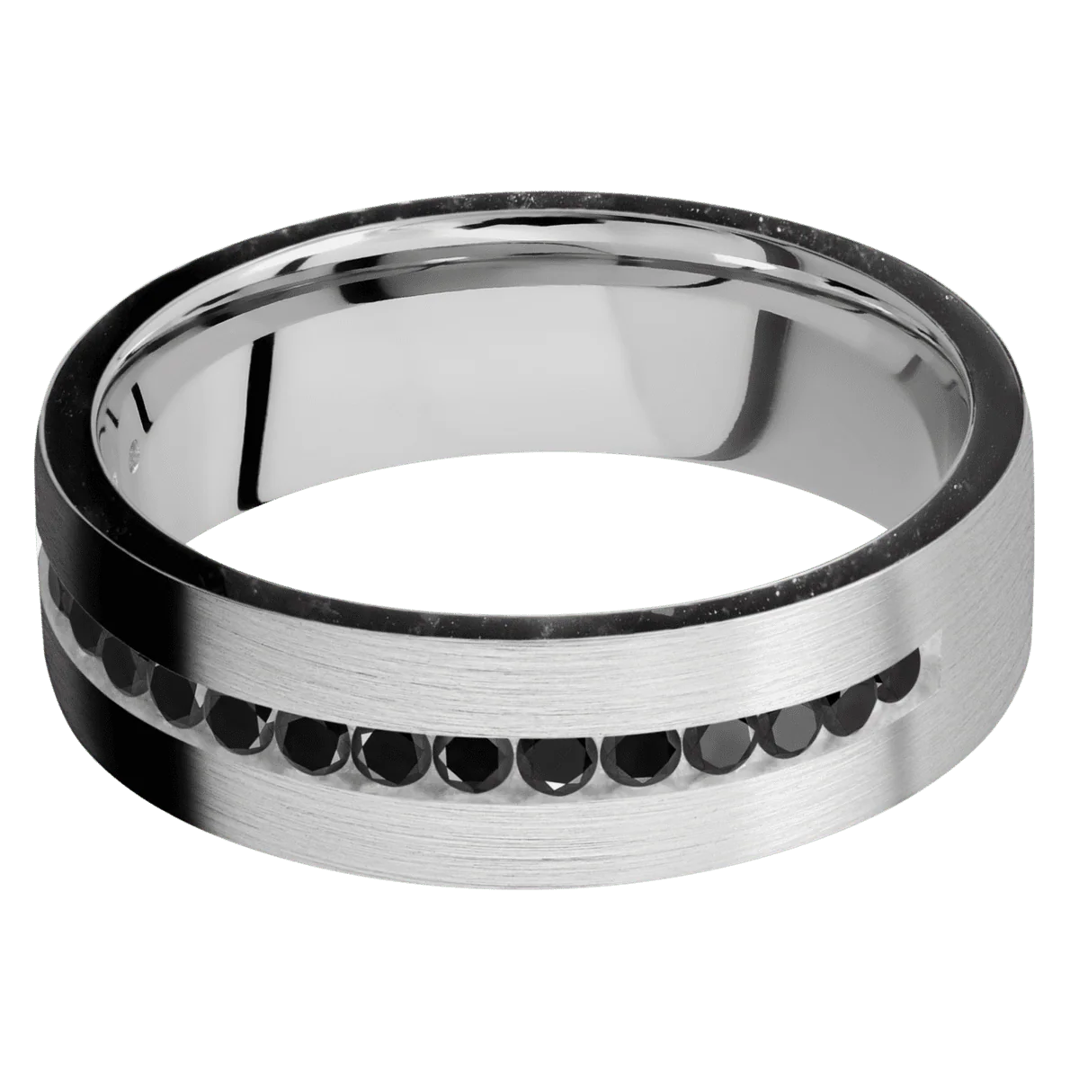 14K White Gold + Satin Finish - Image 3