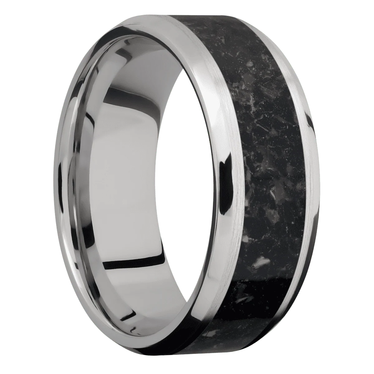 14K White Gold + Satin , Polish Finish