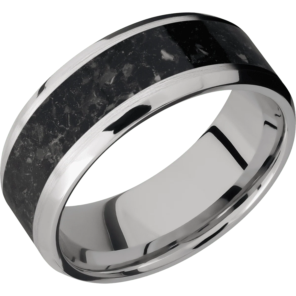 14K White Gold + Satin , Polish Finish - Image 2