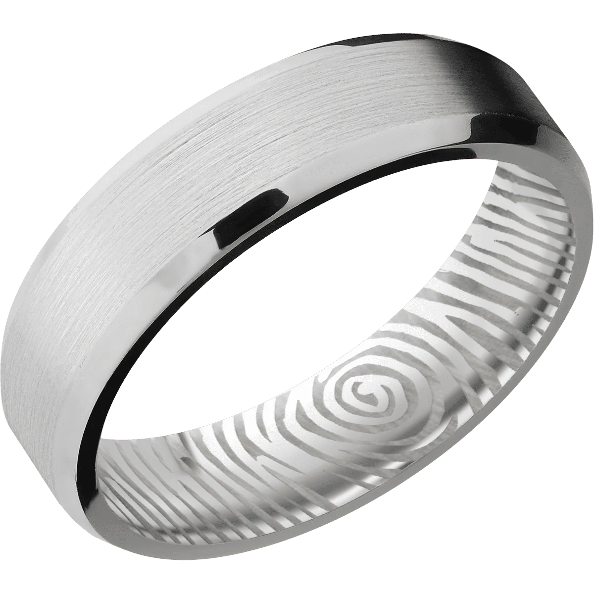 14K White Gold + Satin , Polish Finish - Image 2