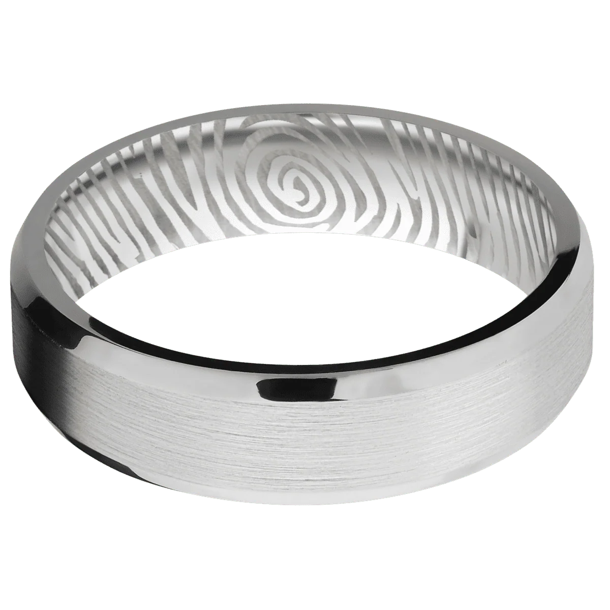 14K White Gold + Satin , Polish Finish - Image 3
