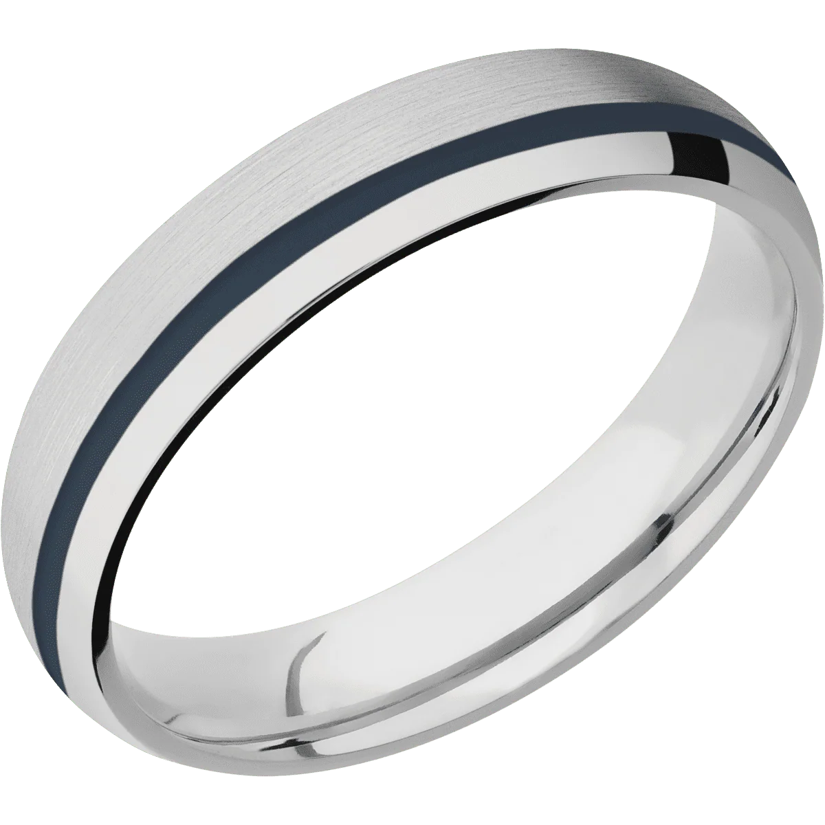 14K White Gold + Satin , Polish Finish - Image 2