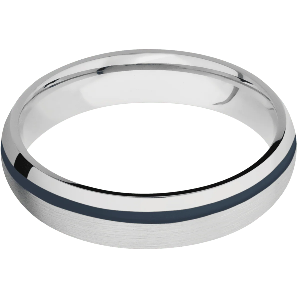 14K White Gold + Satin , Polish Finish - Image 3