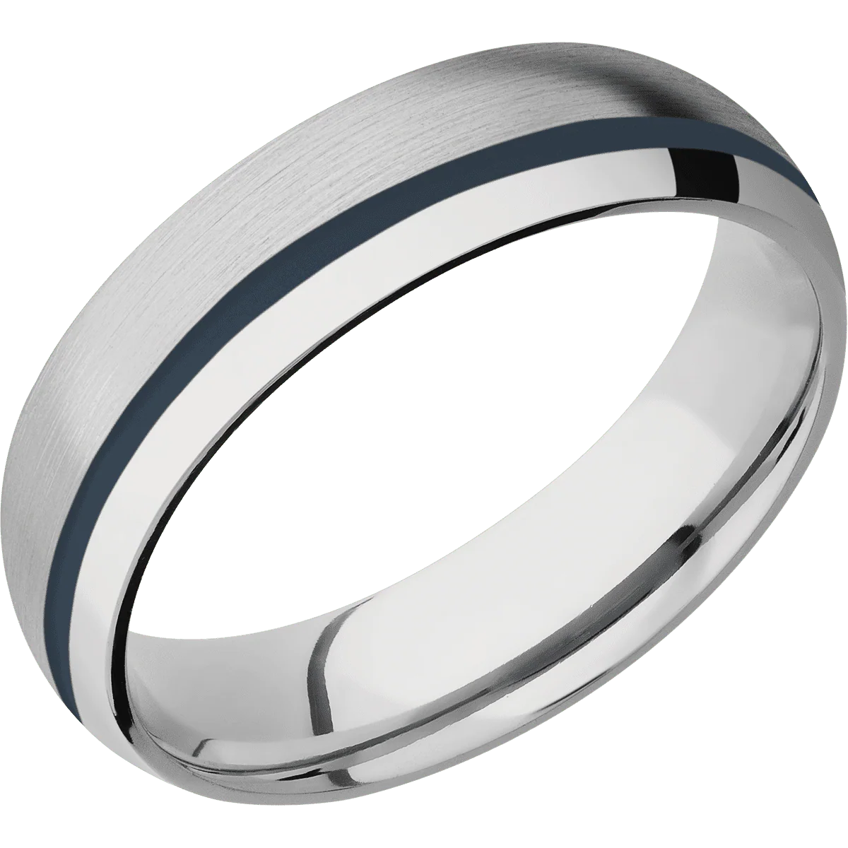 14K White Gold + Satin , Polish Finish - Image 2