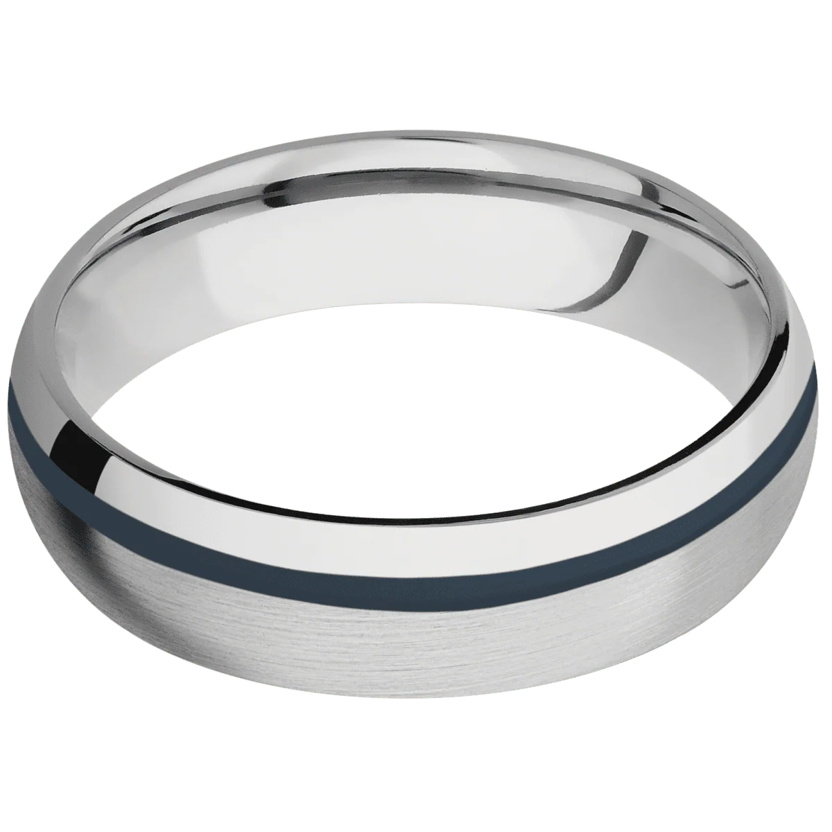 14K White Gold + Satin , Polish Finish - Image 3