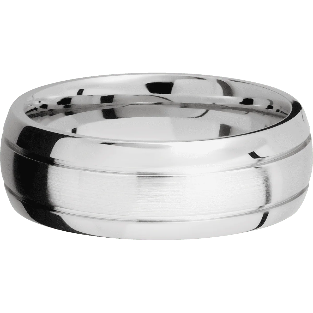 14K White Gold + Satin , Polish Finish - Image 3