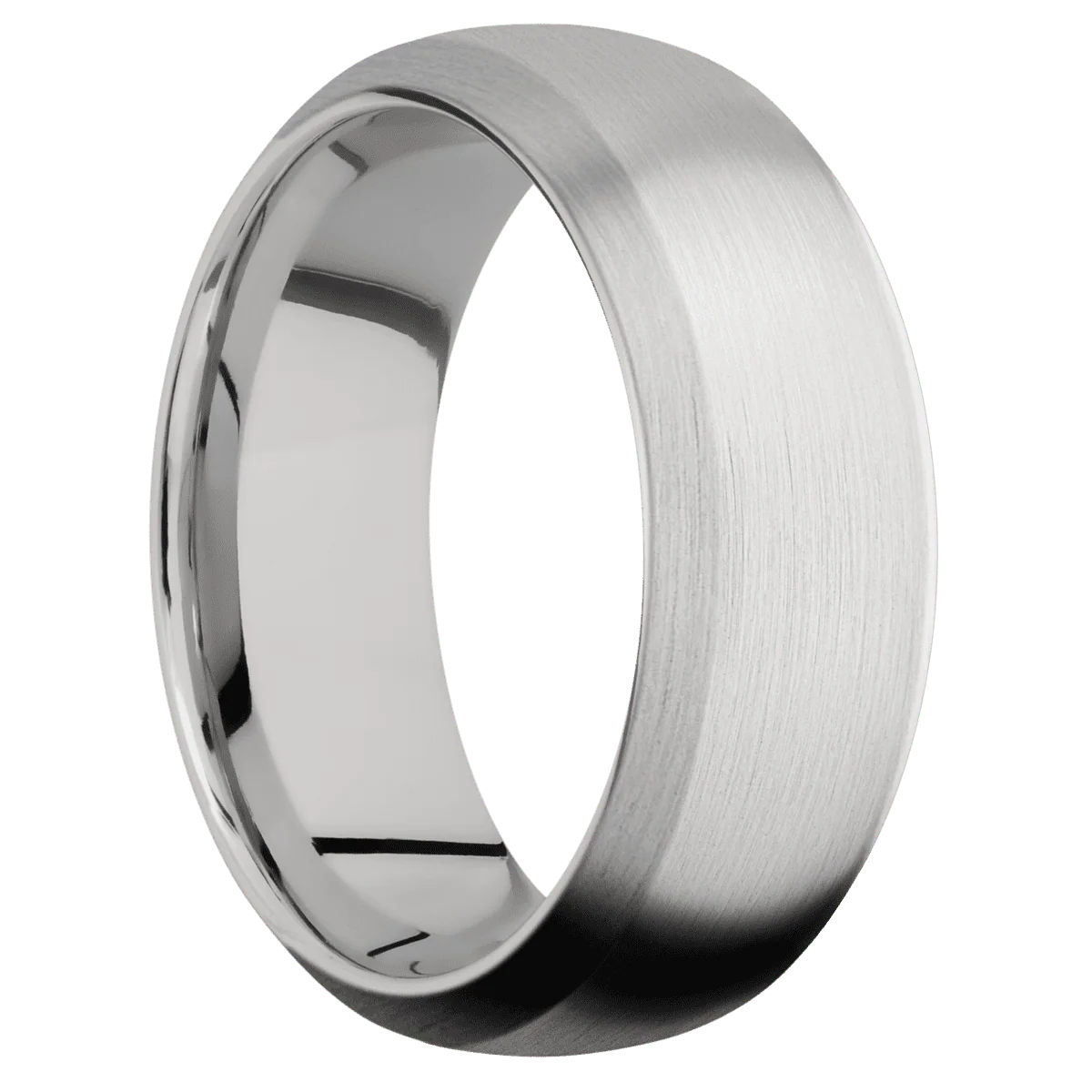 14K White Gold + Satin , Satin Finish