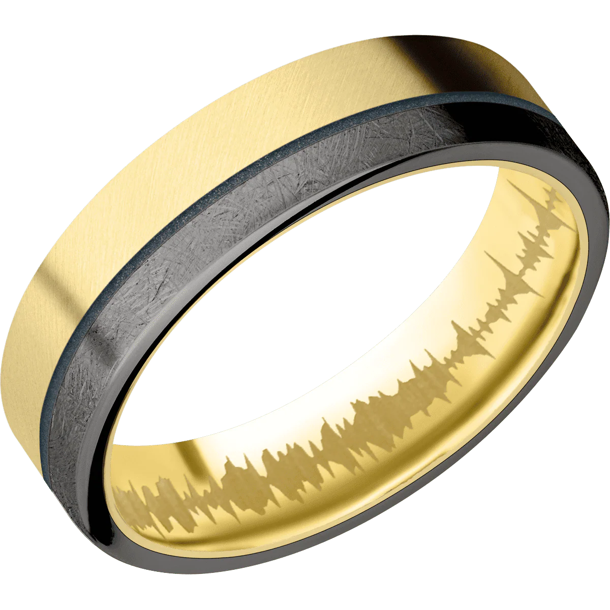 14K Yellow Gold + Anglesatin Finish - Image 2
