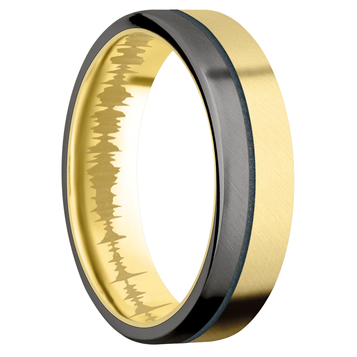 14K Yellow Gold + Anglesatin Finish