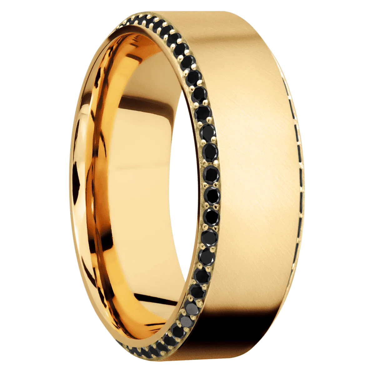 14K Yellow Gold + Anglesatin , Polish Finish