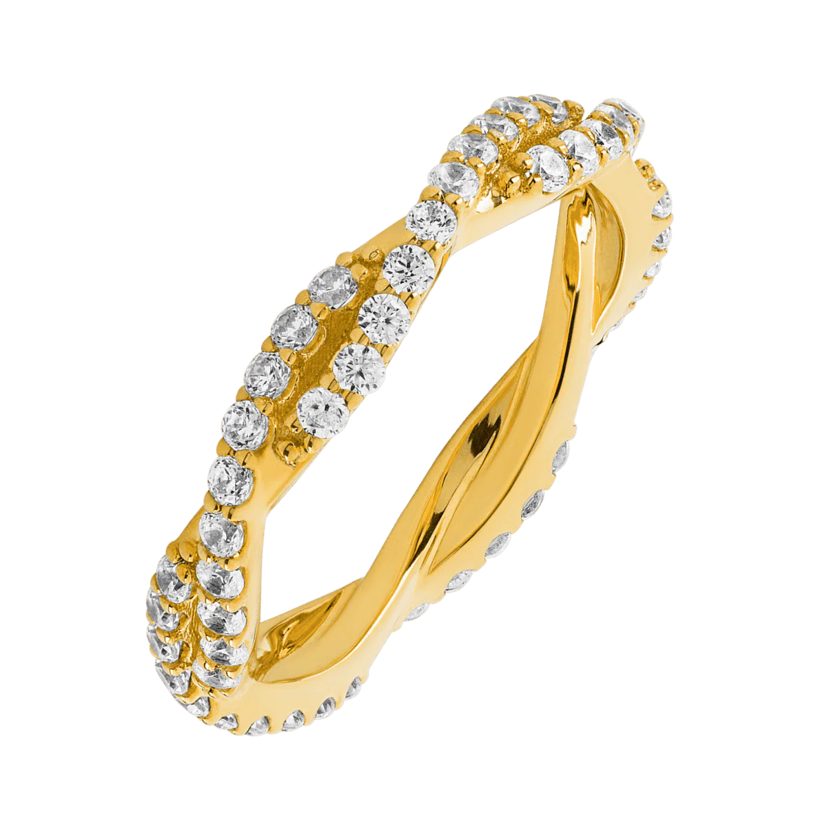 14K Yellow Gold band with 60 Round Lab Grown Diamond (ST) having TCW-.9