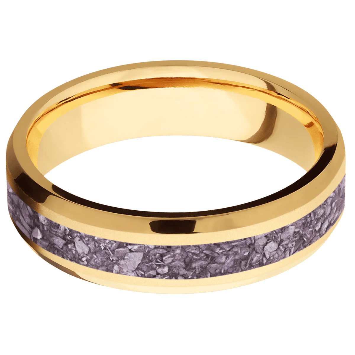 14K Yellow Gold + Bead , Polish Finish - Image 3