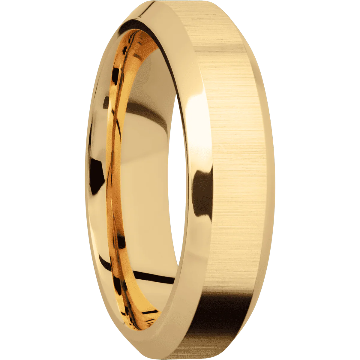 14K Yellow Gold + Crosssatin , Polish Finish