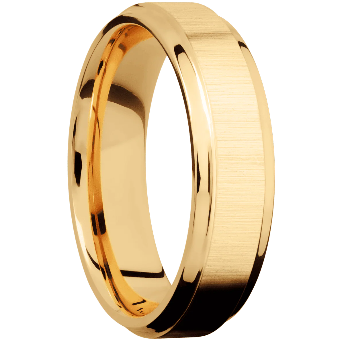 14K Yellow Gold + Crosssatin , Polish Finish