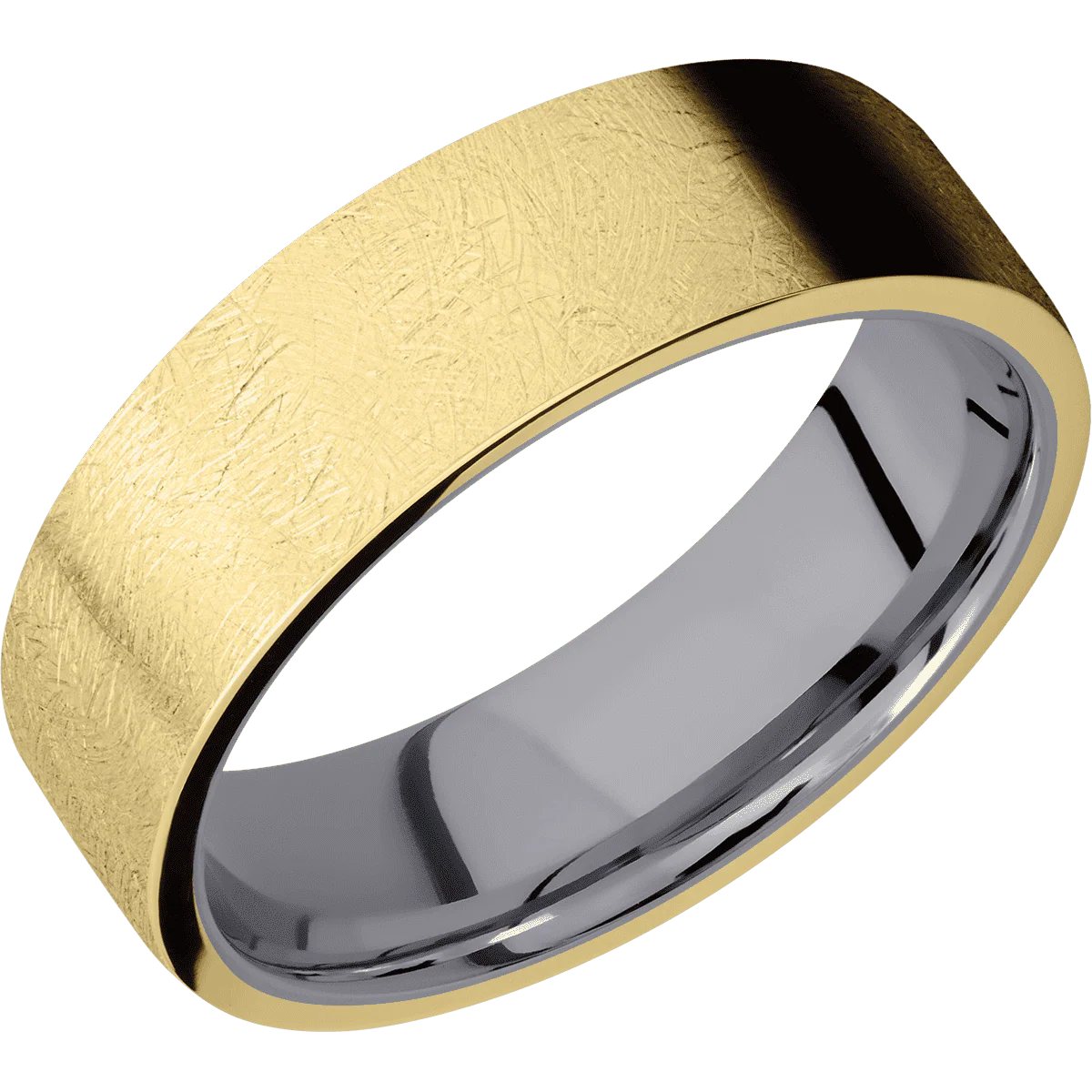 14K Yellow Gold + Distressed Finish + Tantalum - Image 2