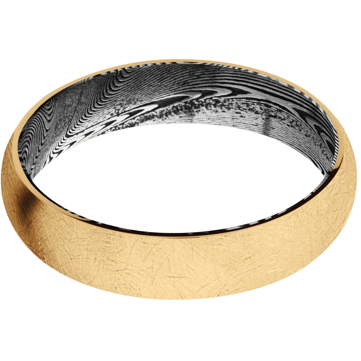 14K Yellow Gold + Distressed Finish + Tightweave - Image 3