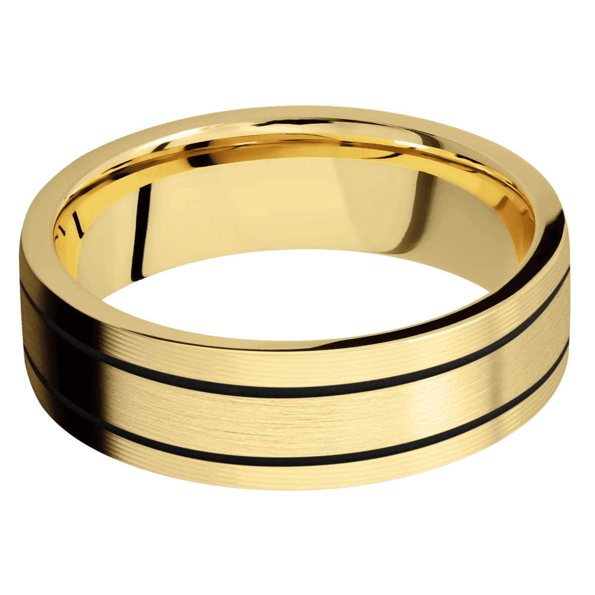 14K Yellow Gold + Machine Finish - Image 3