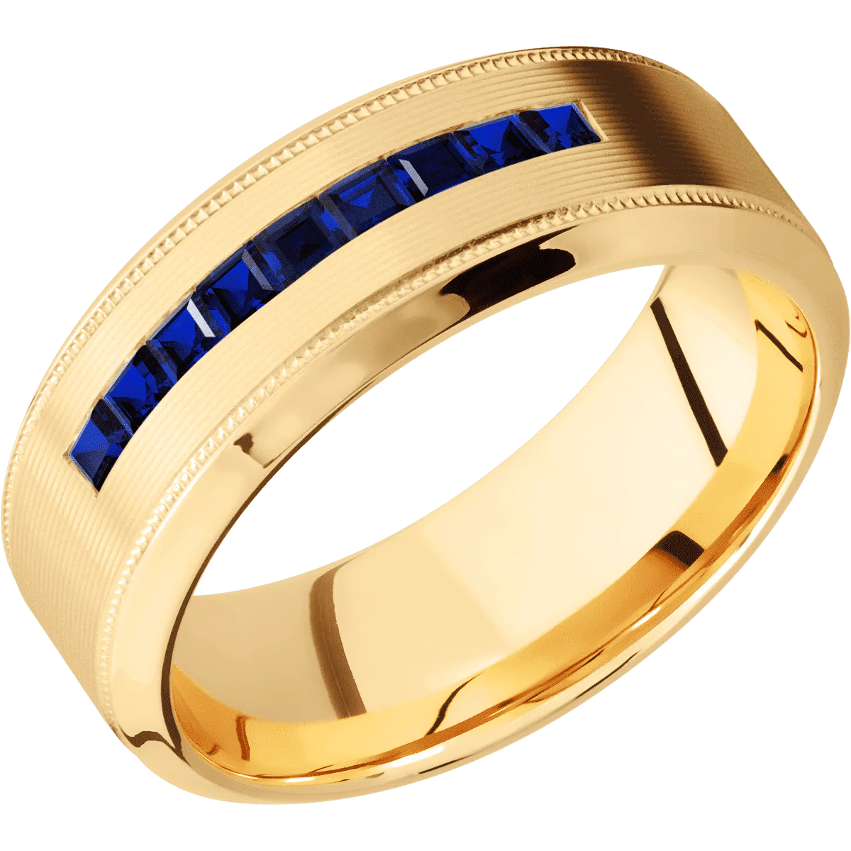 14K Yellow Gold + Machine , Polish Finish - Image 2