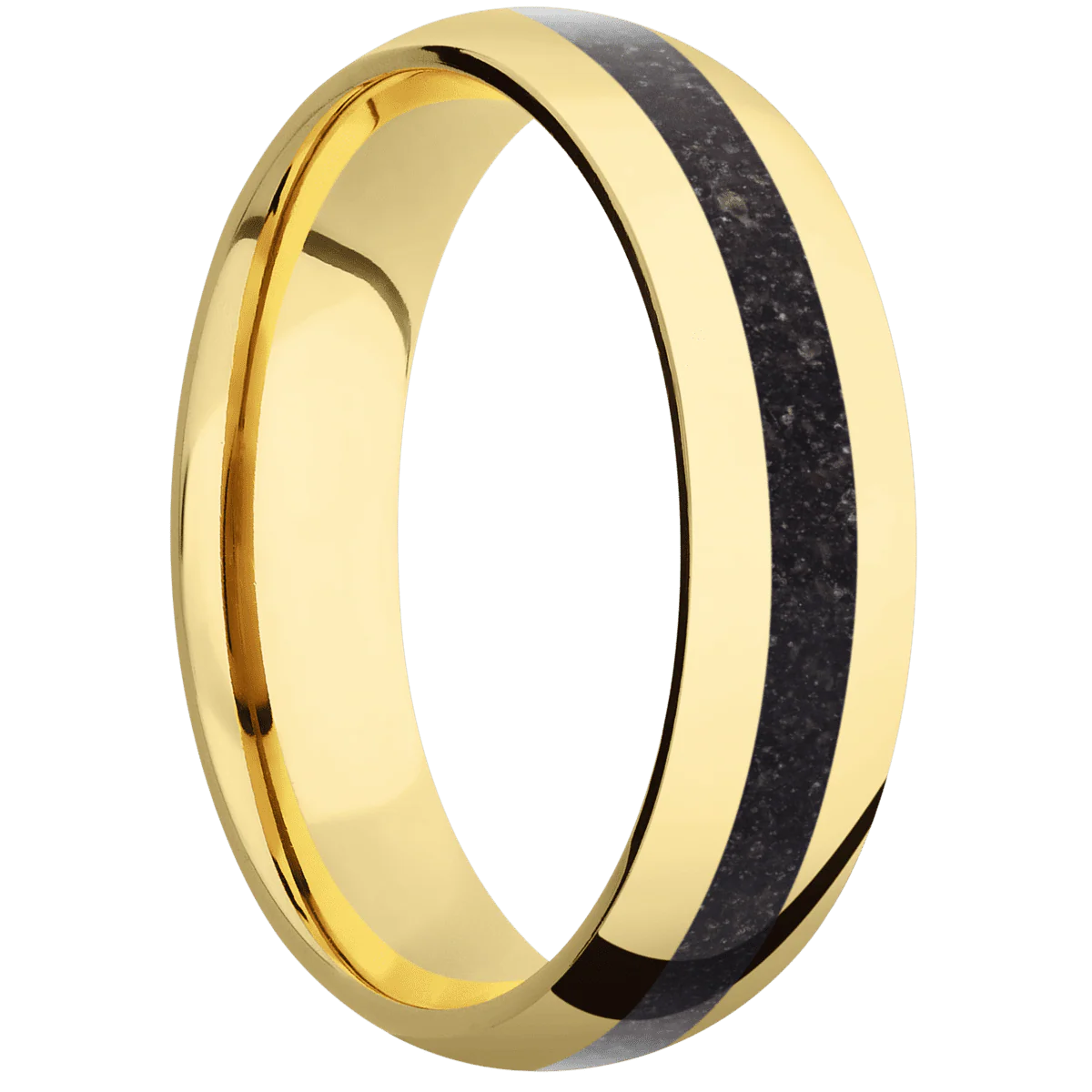 14K Yellow Gold + Polish Finish