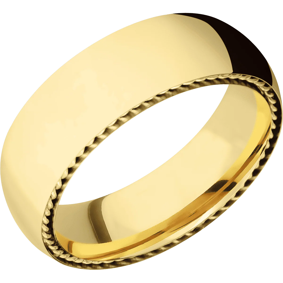 14K Yellow Gold + Polish Finish - Image 2