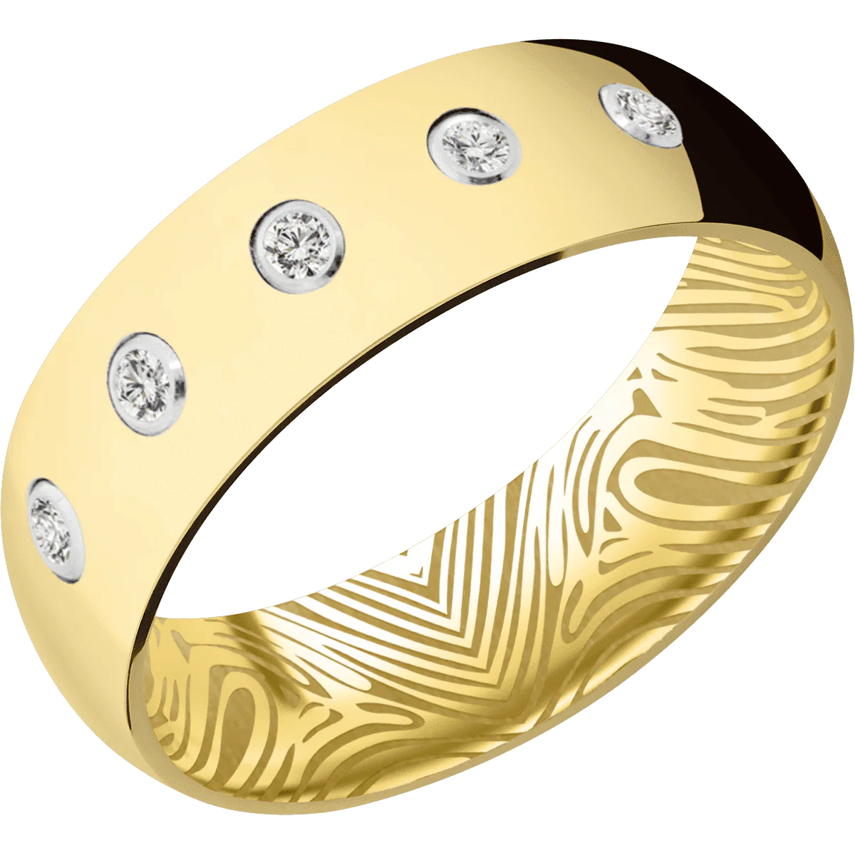 14K Yellow Gold + Polish Finish - Image 2